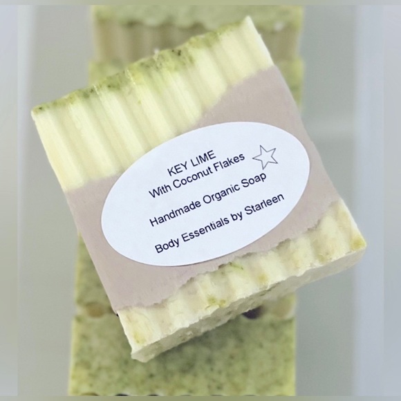 Hand Crafted Other - HAND CRAFTED Soap KEY LIME With Organic Coconut Flakes and lime zest